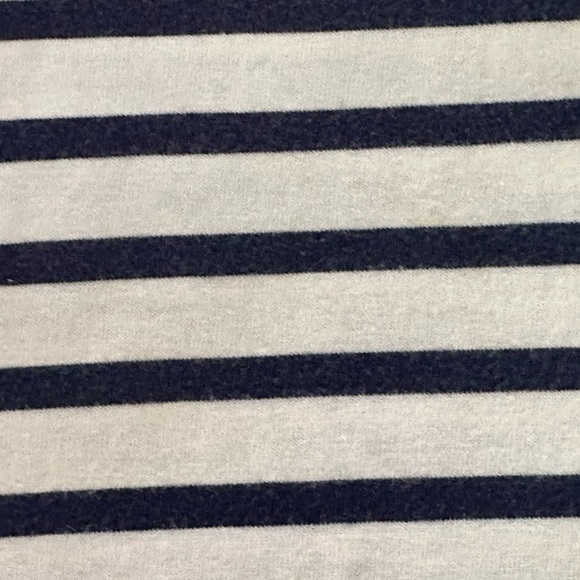 Lands’ End Cotton Jersey Nautical print striped tunic sleeveless coverup dress L - Picture 5 of 7